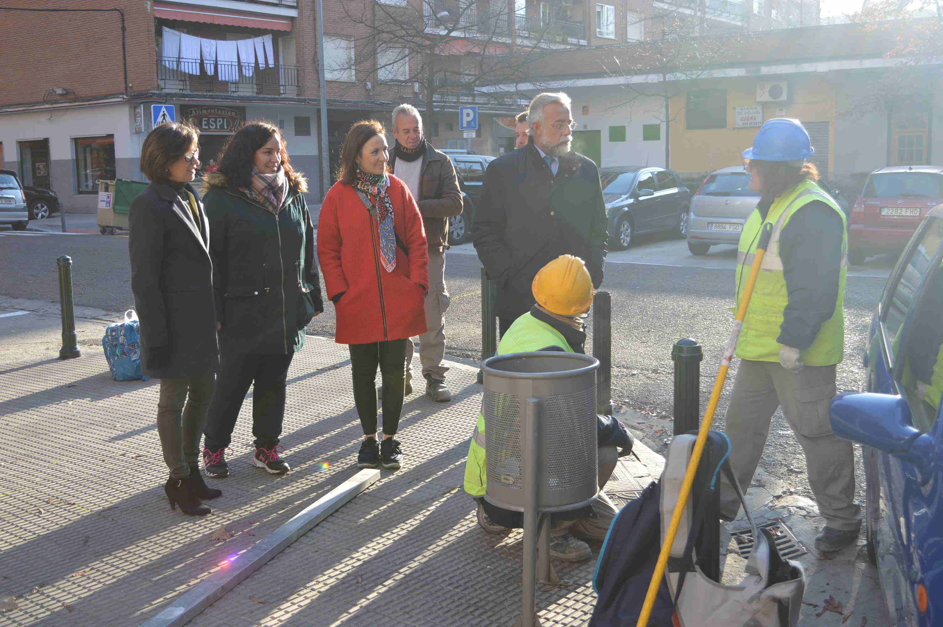 Ramos visita el proyecto de accesibilidad en la Av. Juan Carlos I
