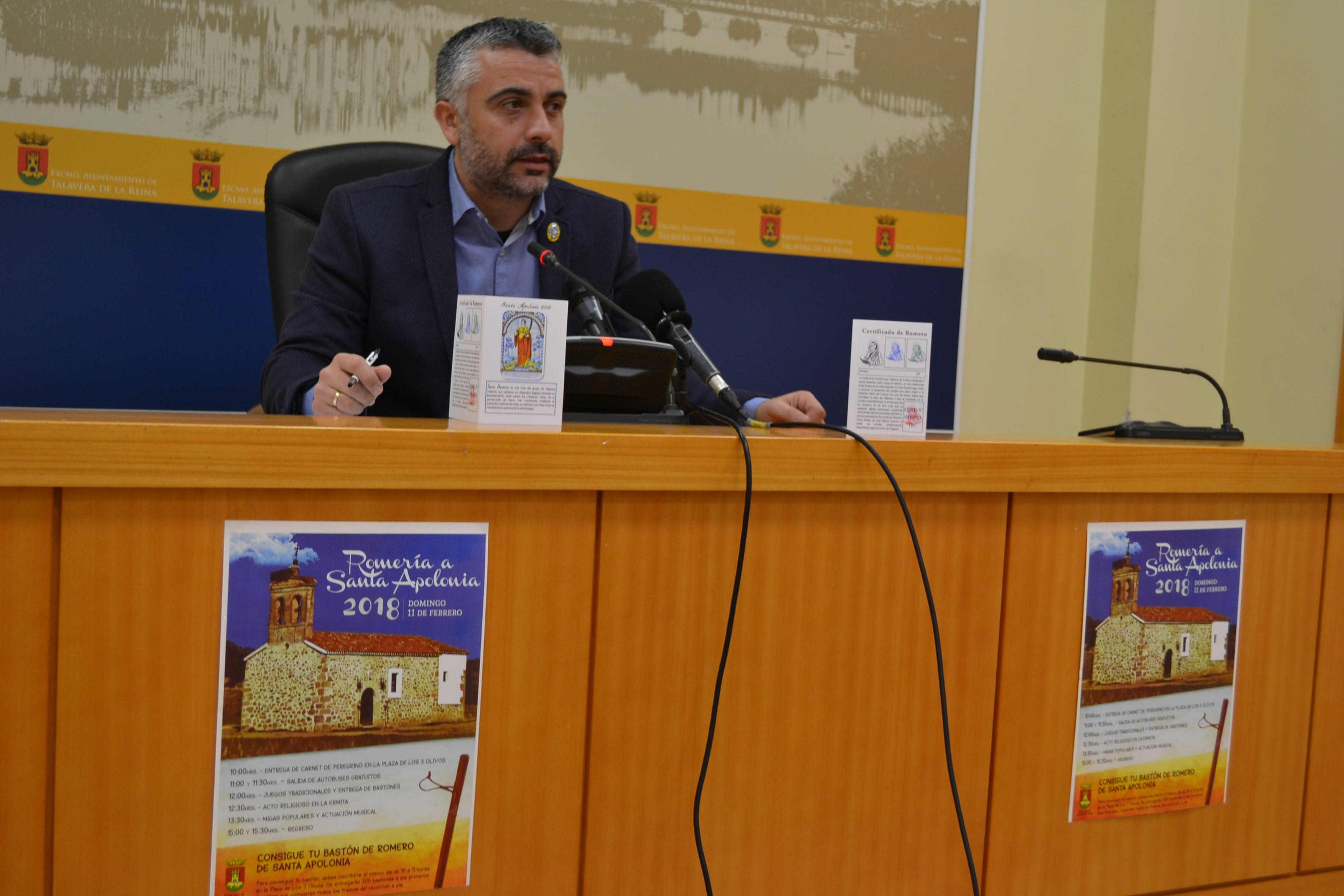 José Luis Muelas, en rueda de prensa para la presentación de las actividades de Santa Apolonia