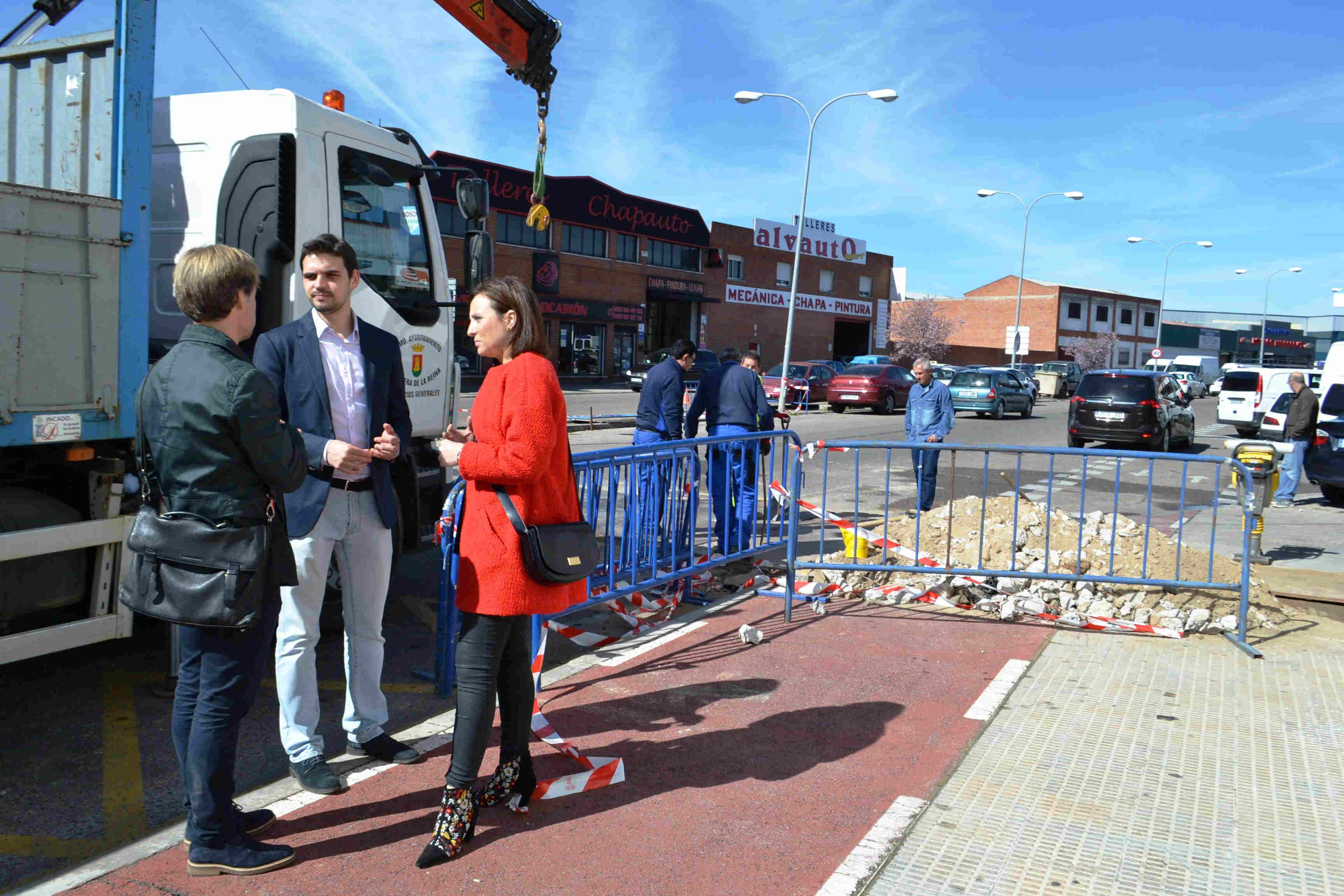Serrano y Rodríguez comprueban la finalización de las obras de canalización