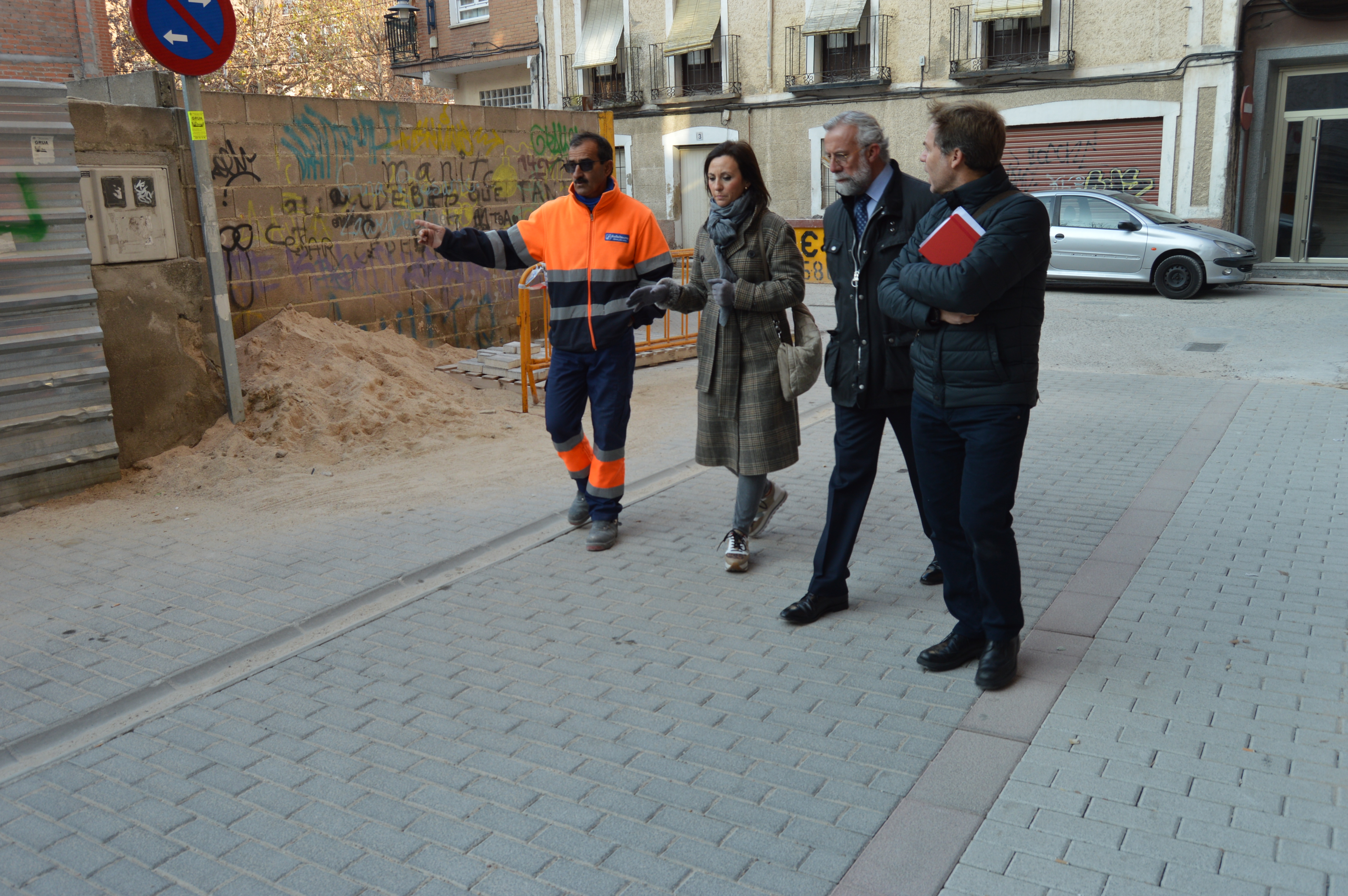 El alcalde y la concejal de Urbanismo visitan las obras de Barrio Nuevo