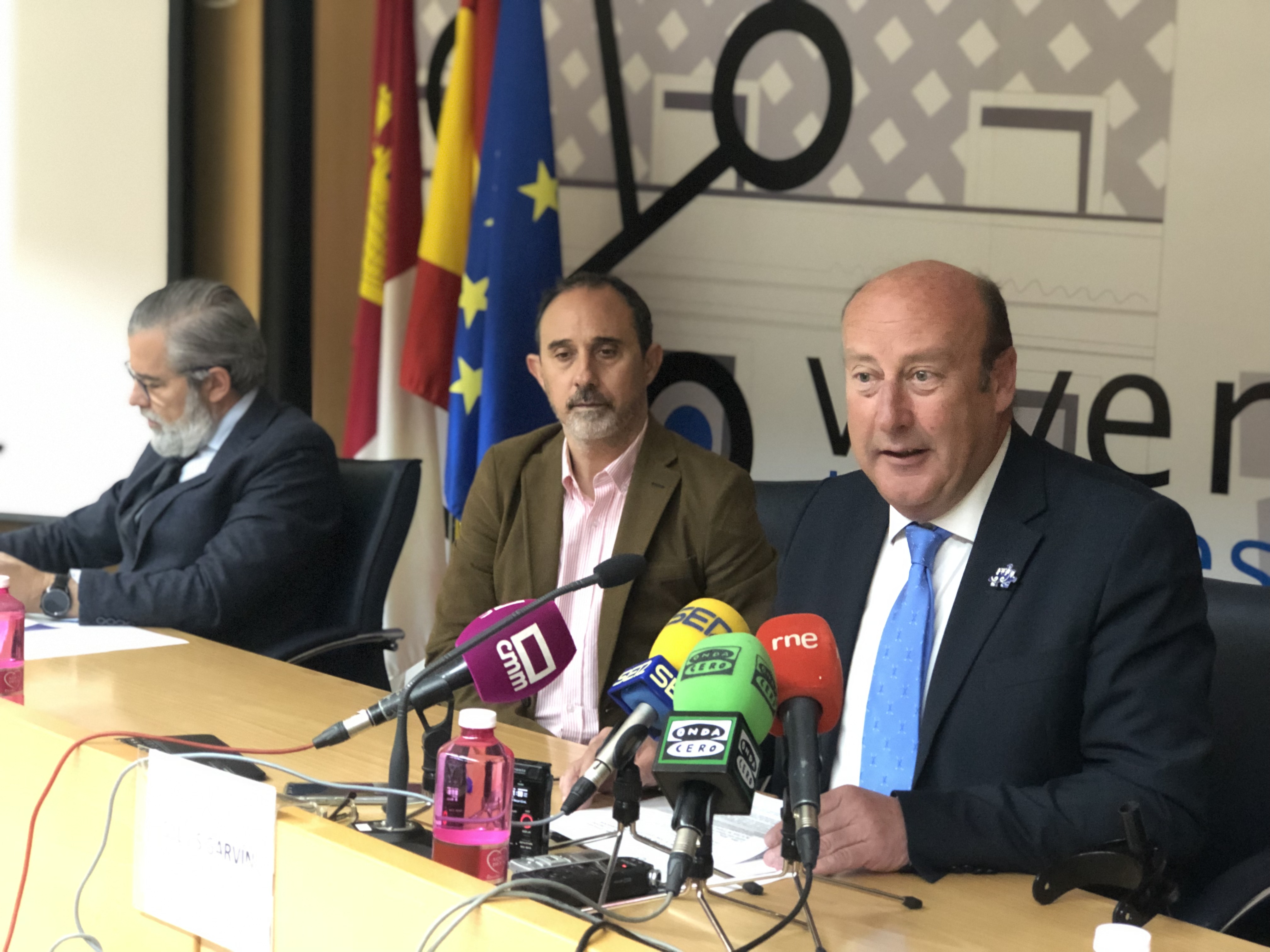 El concejal de Economía y Empleo durante la rueda de prensa de presentación de la IV Feria del Empleo