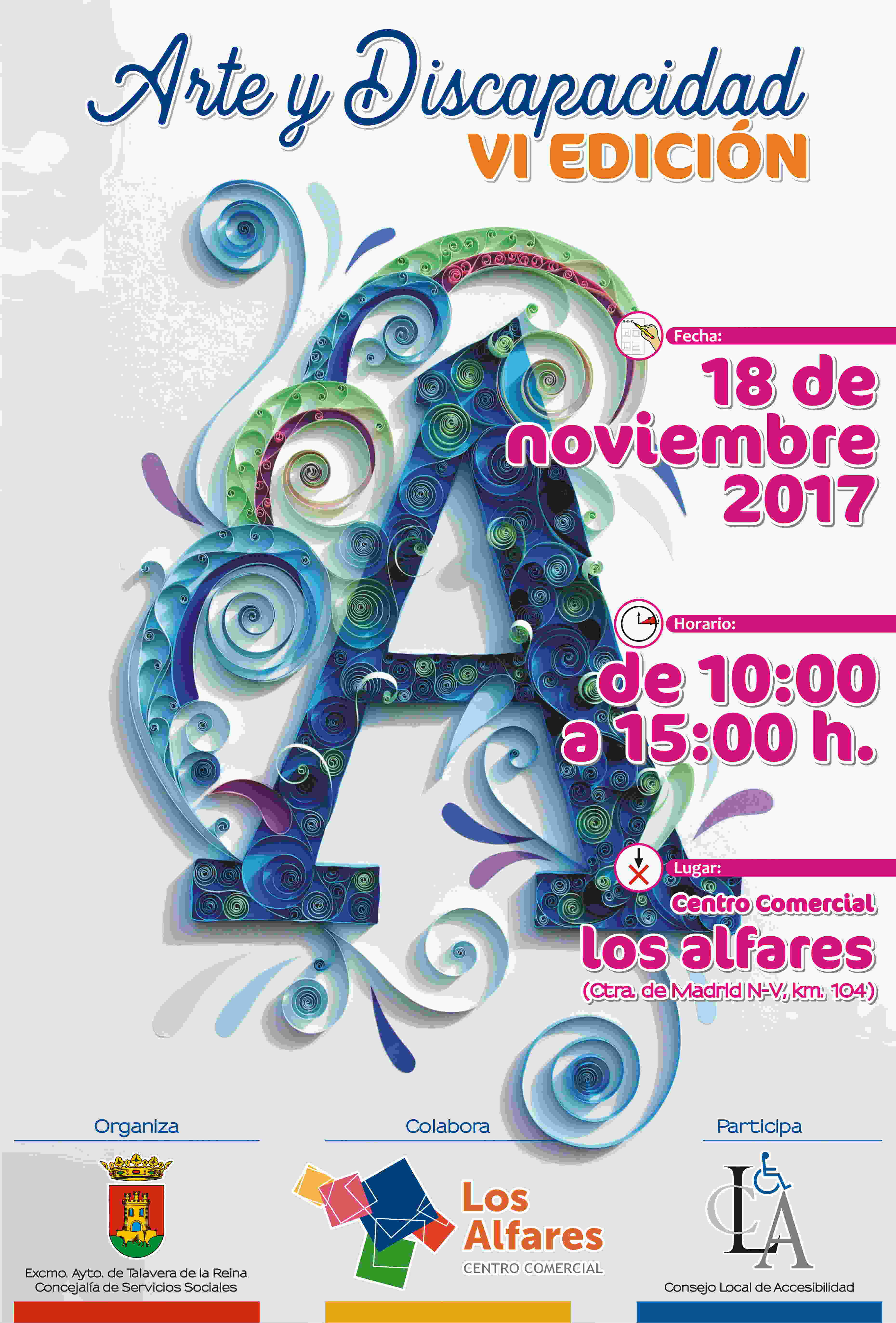 Cartel VI Edición de Arte y Discapadidad