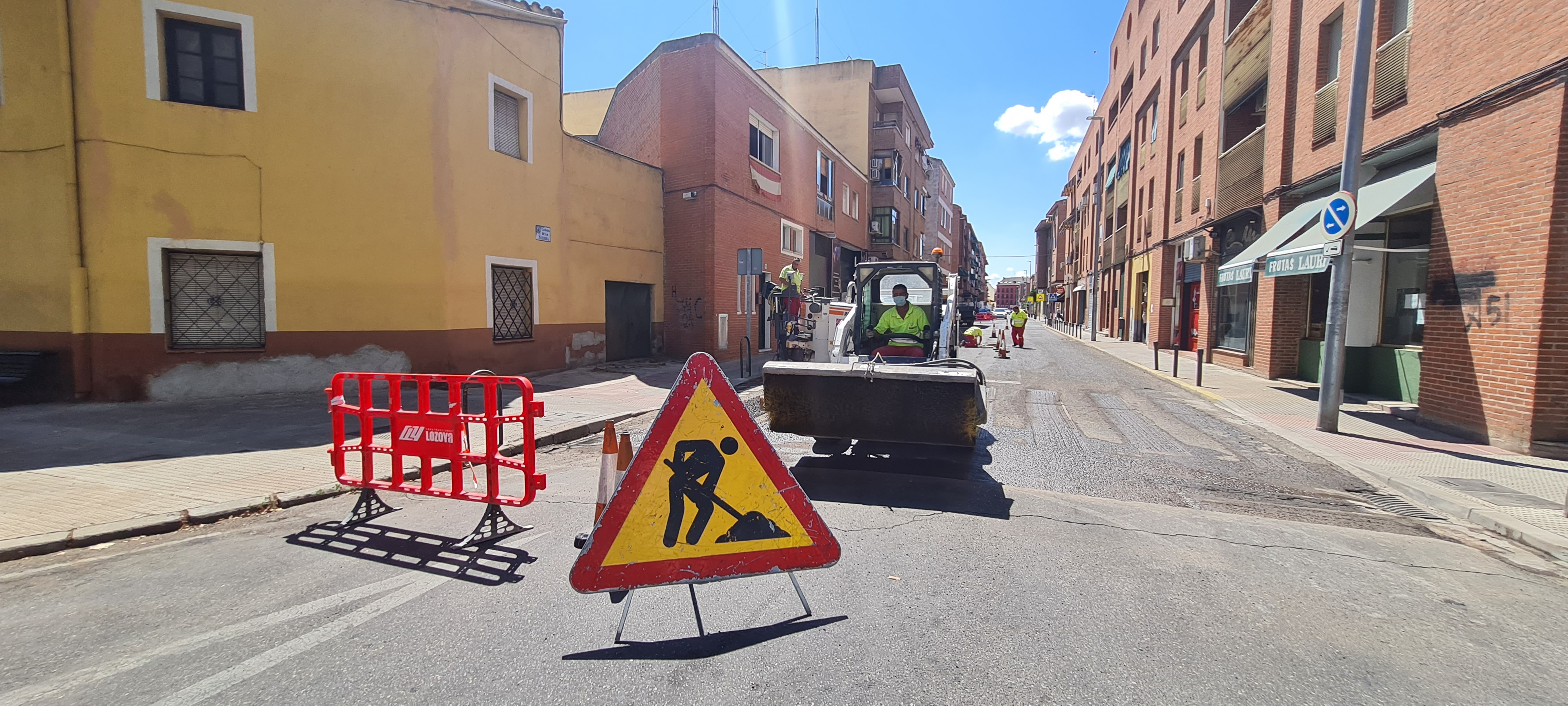 Fotografía inicio asfaltado